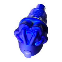 DYSON - 917086-13 - Staubbehälter Oberteil, Zyklon, Blau, Akku- Staubsauger