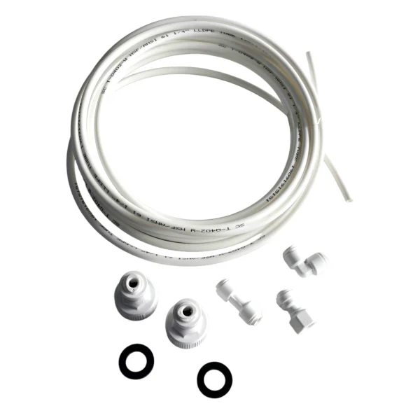 EUROFILTER - Wasserzulaufleitung Set, Schlauch für Side by Side Kühlschrank, 6 M