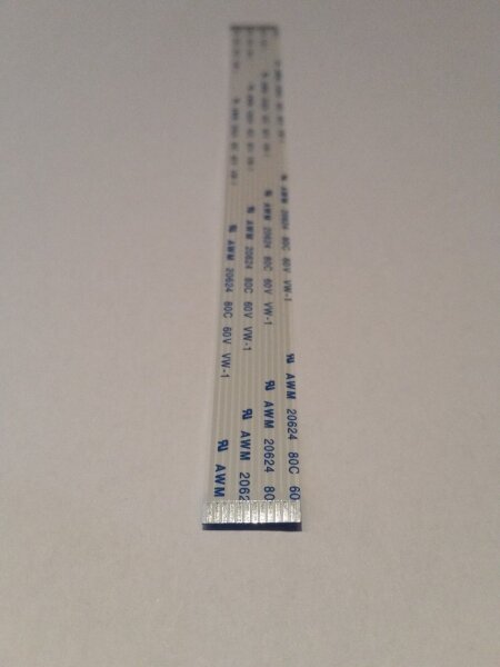 FFC Flachbandkabel A 12 Pin 1.0 Pitch 30cm Flat Ribbon Cable Flex AVM20624 20624
