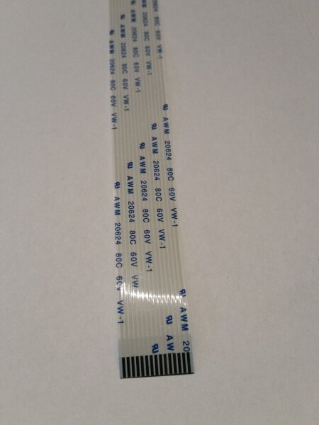 FFC Flachbandkabel B 15 Pin 1.0 Pitch 50cm Flat Ribbon Cable Flex AVM20624 20624